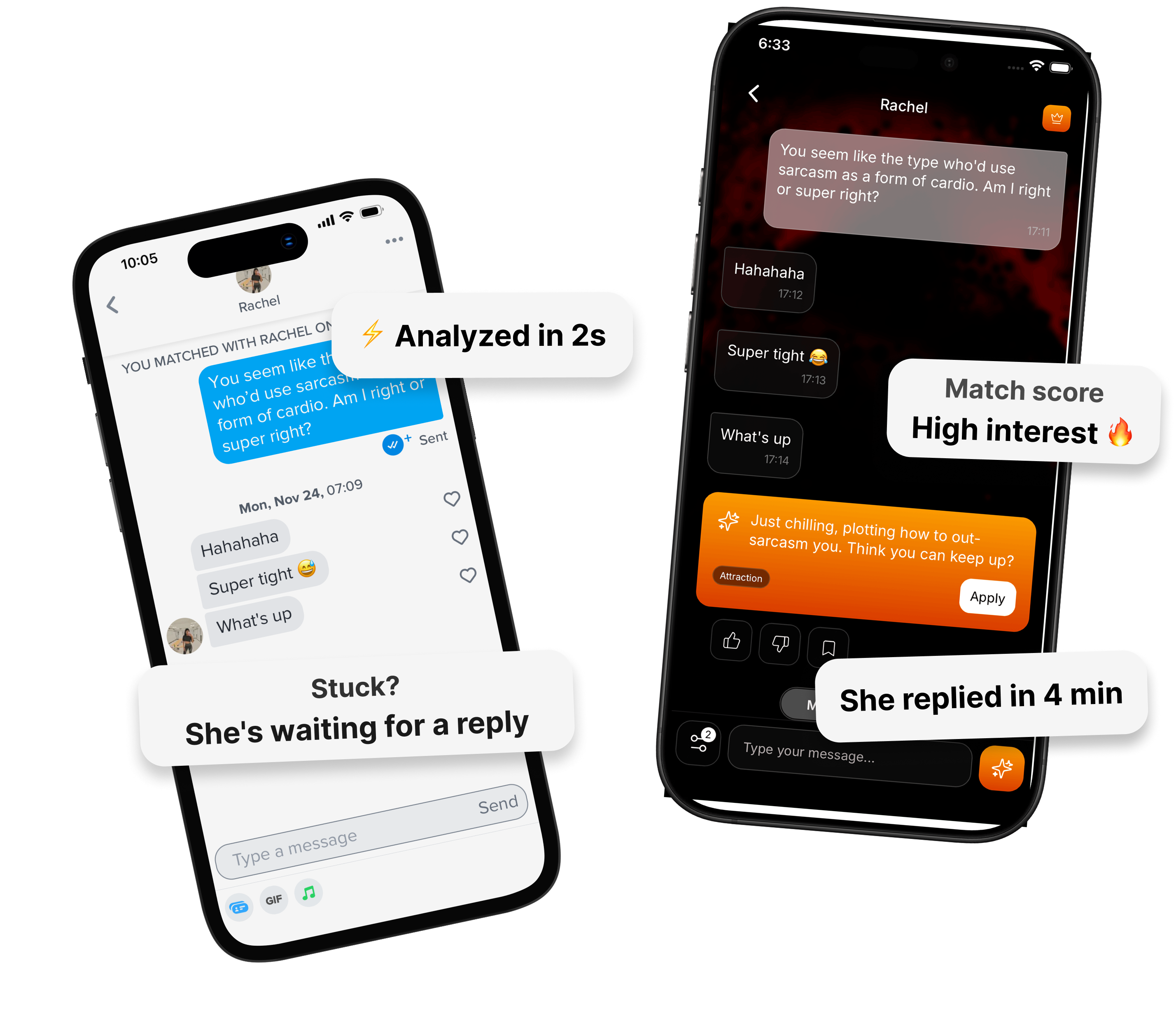 Valerius app — AI conversation analysis and smart reply suggestions
